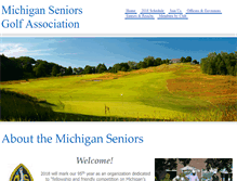 Tablet Screenshot of michiganseniorsgolf.org